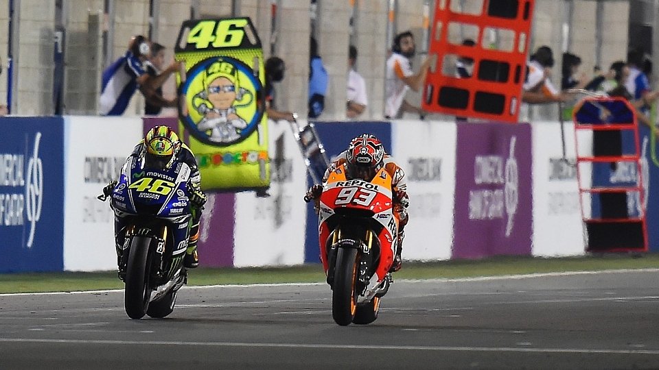 Marquez und Rossi sorgten beim Katar-GP für die Schlagzeilen, Foto: Yamaha