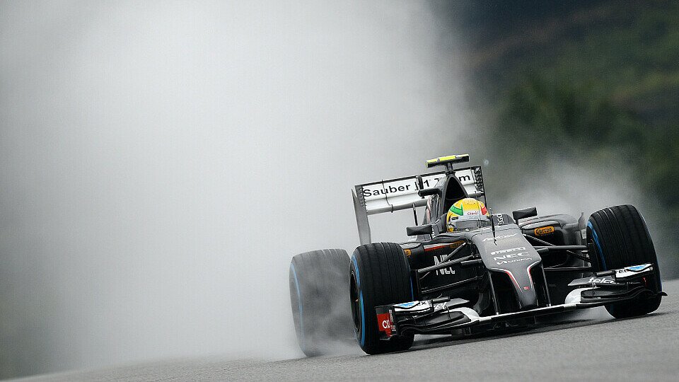 Im Regen von Malaysia schlug sich Esteban Gutierrez deutlich besser als Teamkollege Adrian Sutil, Foto: Sutton