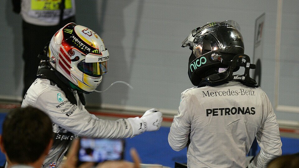 Rosberg gratulierte Hamilton nach dem Wahnsinnsrennen fair, Foto: Sutton