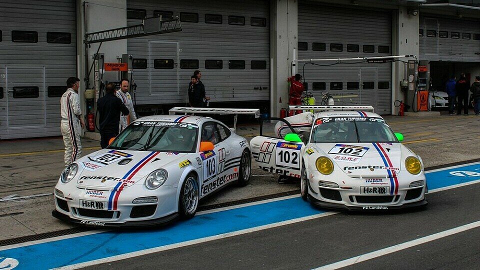 Huber Motorsport trat erstmals mit zwei Cup-Porsche an, Foto: Sönke Brederlow