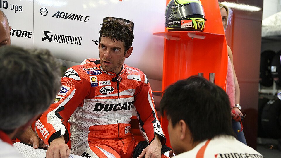 Cal Crutchlow könnte mit der verletzten Hand nicht richtig bremsen, Foto: Ducati