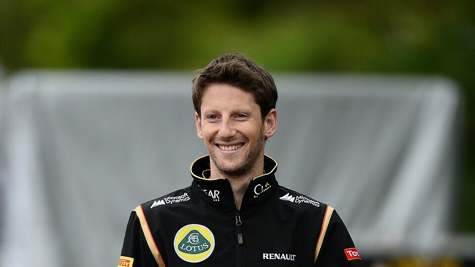 Grosjean freut sich auf den Spanien GP, Foto: Sutton