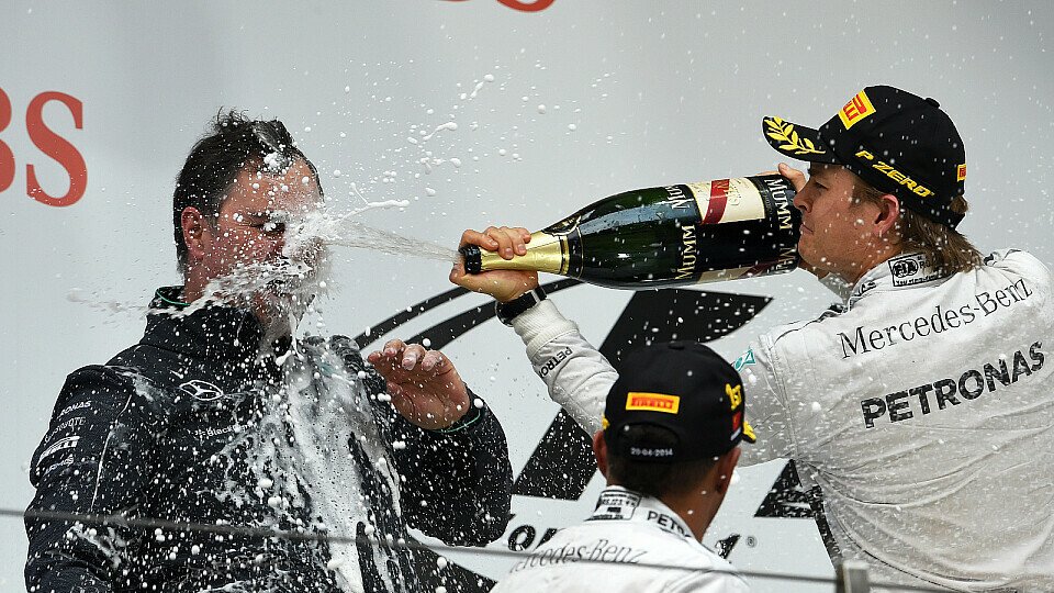 Am Ende konnte sich Rosberg doch über Platz zwei freuen, Foto: Sutton