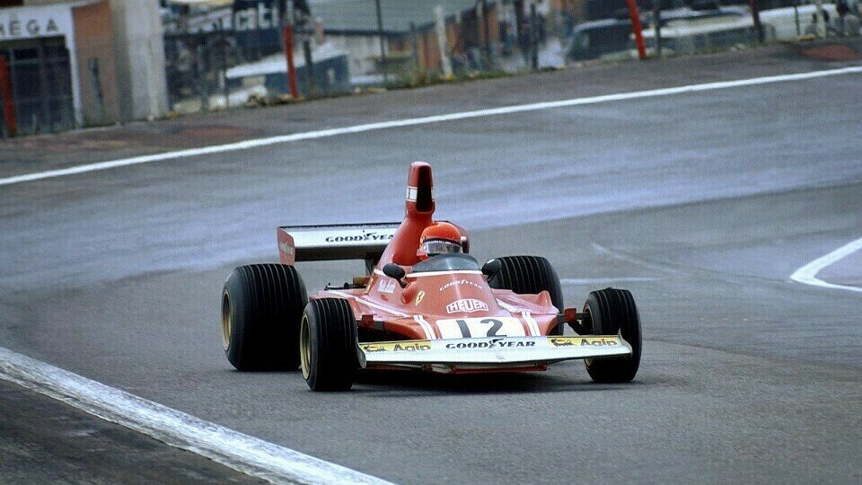 Niki Lauda gewann 1974 in Jarama im Ferrari sein erstes Formel-1-Rennen, Foto: Sutton