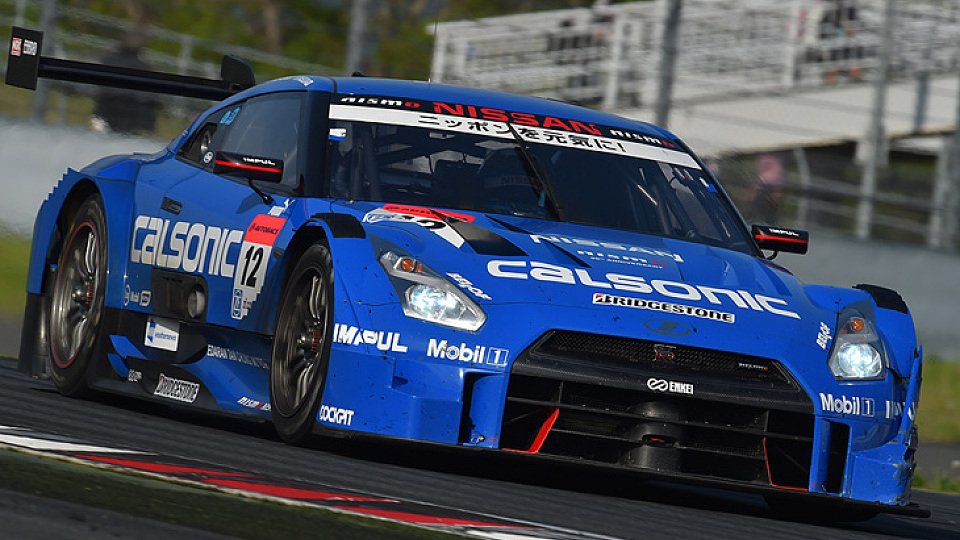 Der siegreiche Nissan GT-R auf dem Fuji International Speedway