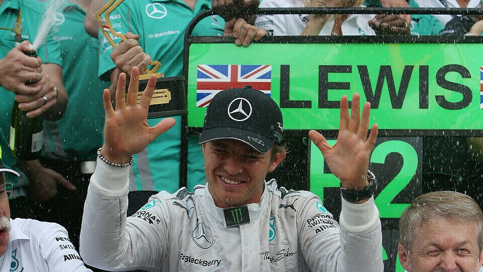 Nico Rosberg bejubelte bereits seinen zweiten Monaco-Sieg in Serie, Foto: Sutton