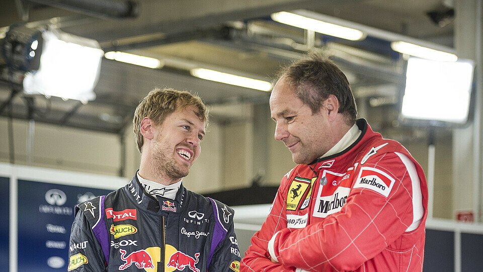 Kennen und schätzen sich: Sebastian Vettel und Gerhard Berger, Foto: Red Bull