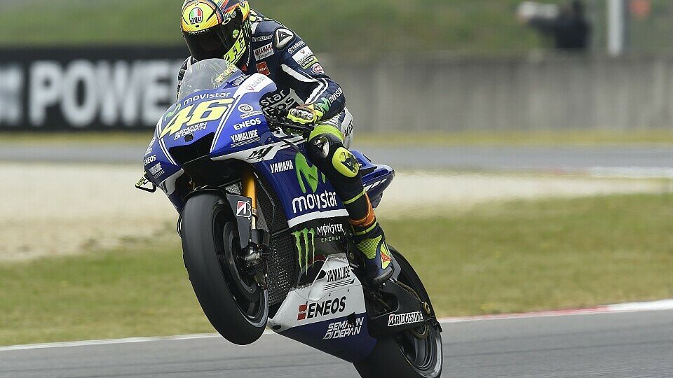 Valentino Rossi war nur mit seinem Vormittag zufrieden, Foto: Yamaha