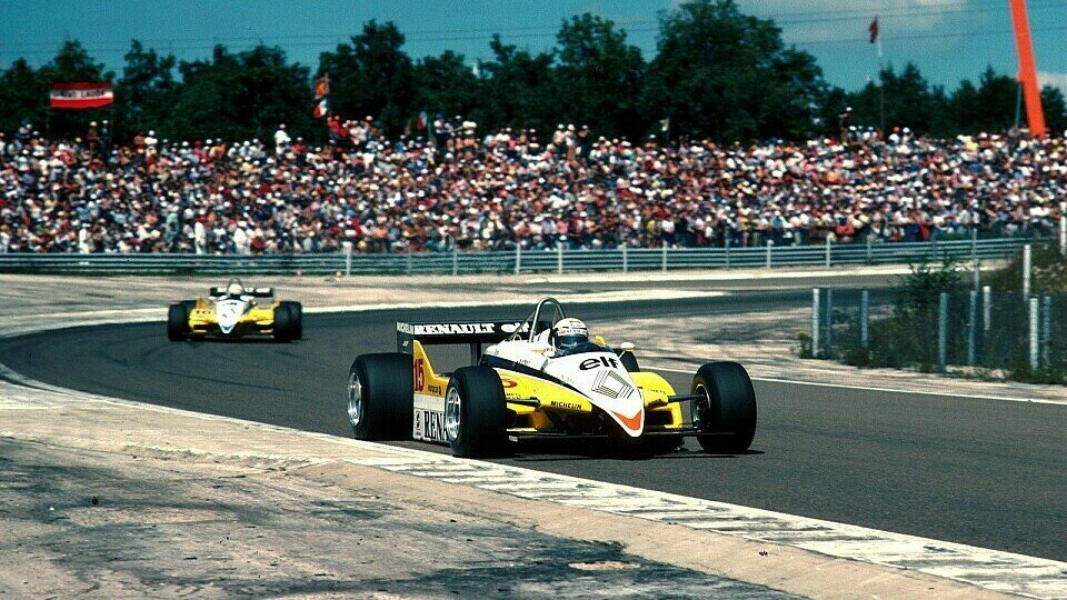 Der Frankreich GP 1982 in Le Castellet hatte für Renault-Pilot Alain Prost schwerwiegende Folgen, Foto: Sutton