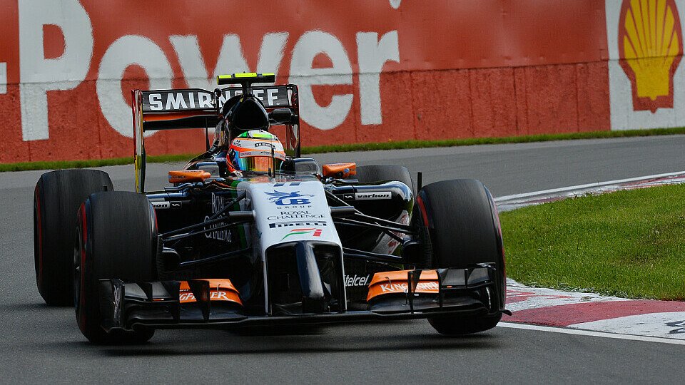 Sergio Perez profitierte von seiner Mercedes-Power, Foto: Sutton