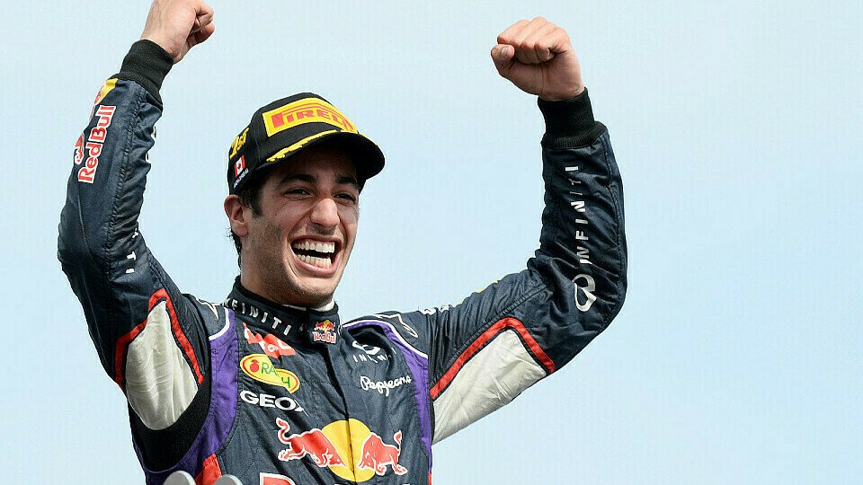 Daniel Ricciardo ist ganz oben angekommen, Foto: Sutton