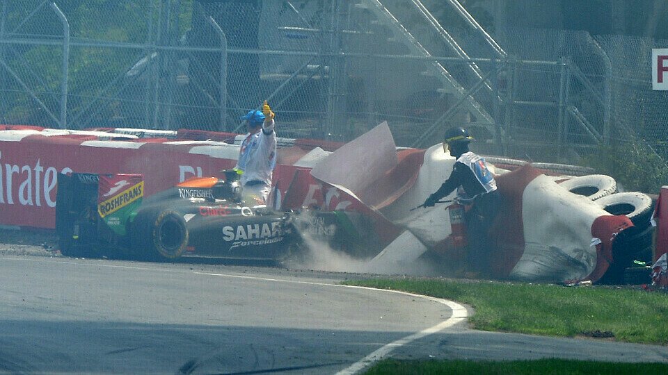 Zwischen Sergio Perez und Felipe Massa knallte es in Montreal ordentlich, Foto: Sutton