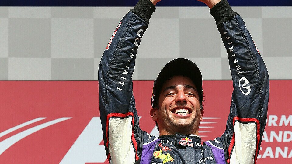 2014 bejubelte Daniel Ricciardo in Montreal seinen ersten Sieg, Foto: Red Bull Racing