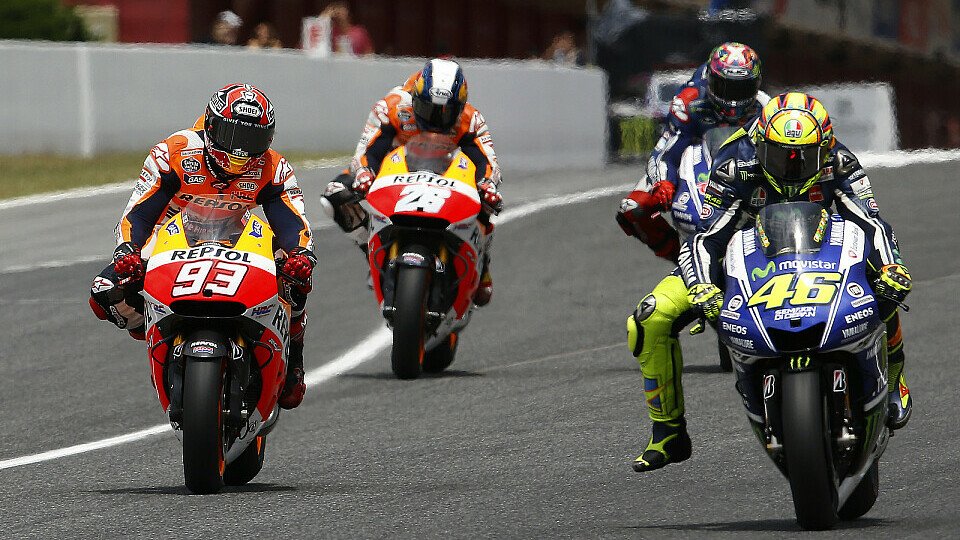 Rossi, Marquez, Pedrosa und Lorenzo zeigten, warum sie die besten MotoGP-Piloten der Gegenwart sind, Foto: Repsol