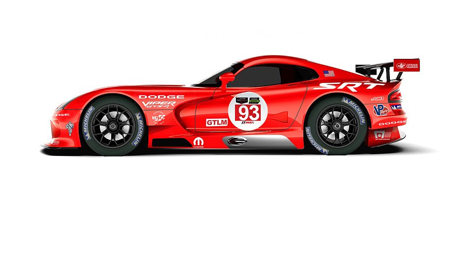 Eine Computerdarstellung der neuen Lackierung für die SRT Viper GTS-R, Foto: SRT Motorsports