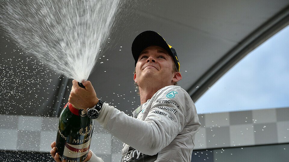 Nico Rosberg freute sich tierisch über seinen dritten Saison-Sieg, Foto: Sutton