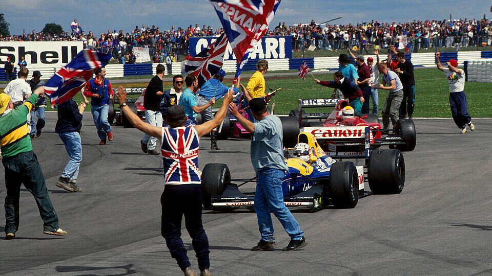 Glory Days: Mit Renault im Heck erlebte Williams die erfolgreichste Phase seiner Teamgeschichte, Foto: Sutton