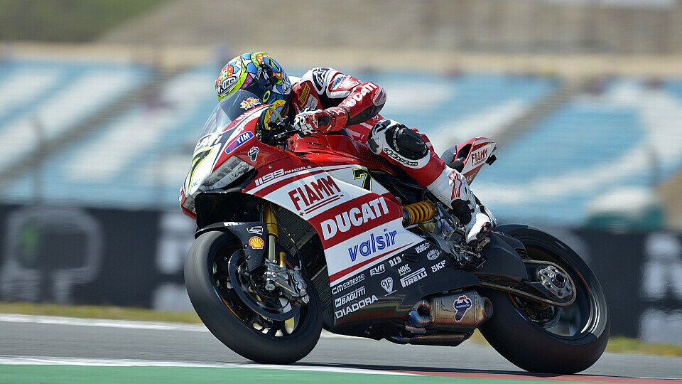 Chaz Davies kam am Freitag recht gut in Fahrt, Foto: Ducati