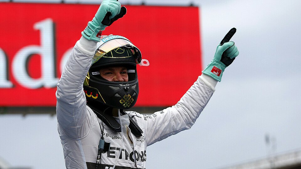 Nico Rosberg sicherte sich auf dem Hockenheimring den ersten Heimsieg seiner F1-Karriere, Foto: Sutton