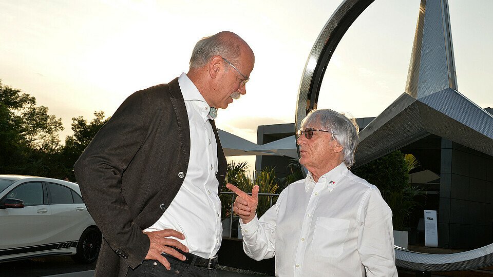 Dieter Zetsche ärgert sich über das Vorgehen von Bernie Ecclestone, Foto: Sutton