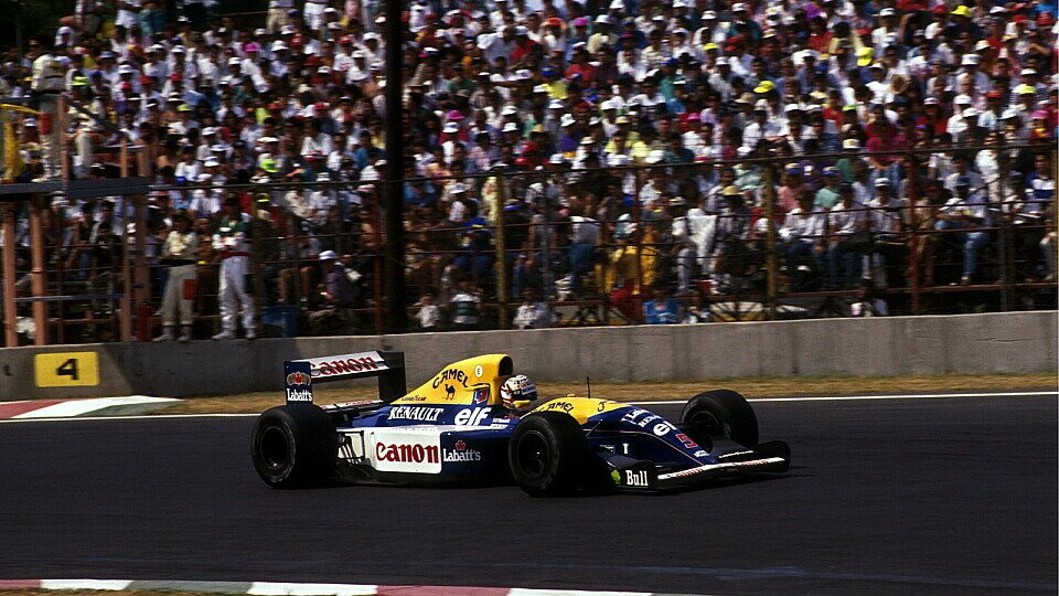 Nigel Mansell gewann 1992 in Mexiko, Foto: Sutton