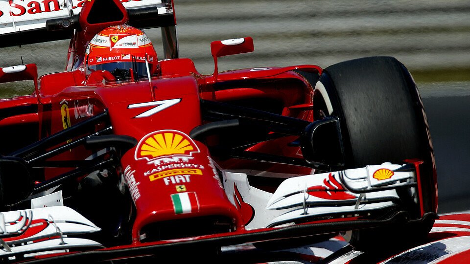 Kimi Räikkönen kämpfte mit den Handling des Ferrari, Foto: Sutton