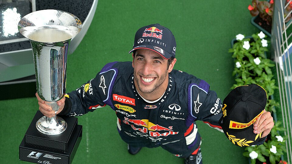 Live-Bild von Daniel Ricciardos Gesichtsausdruck, Foto: Sutton