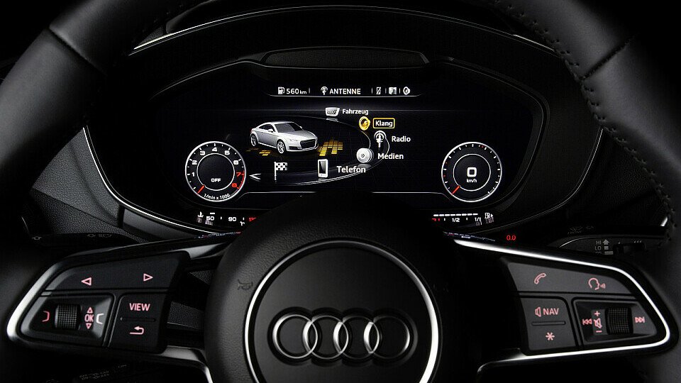 Bang & Olufsen Sound System mit Symphoria im Audi TT. Einstellungen über das Audi virtual cockpit