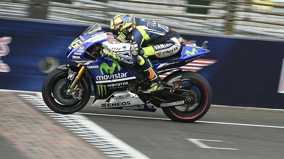 Rossi fuhr im 1. Training Bestzeit, ließ dann aber nach, Foto: Yamaha