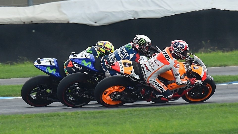 Marquez, Lorenzo und Rossi könnten sich in Brünn einen epischen Dreikampf liefern, Foto: Yamaha