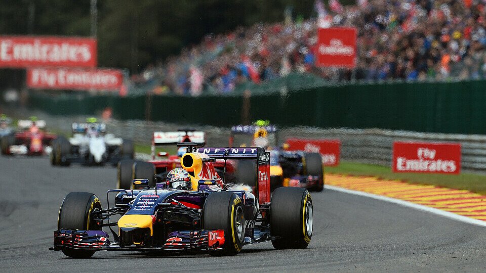 Sebastian Vettel beendet den Belgien Grand Prix auf dem fünften Platz, Foto: Sutton