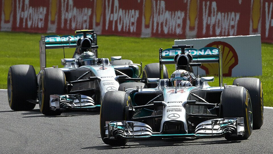 Zwischen Hamilton und Rosberg herrscht dicke Luft, Foto: Mercedes AMG