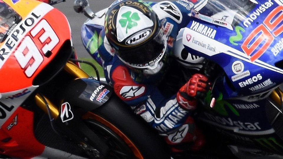 Kein Blatt Papier passte mehr zwischen Lorenzo und Marquez, Foto: Yamaha