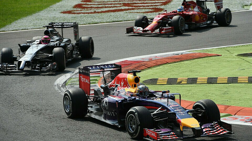 Sebastian Vettels Zeiten brachen in der zweiten Rennhälfte ein