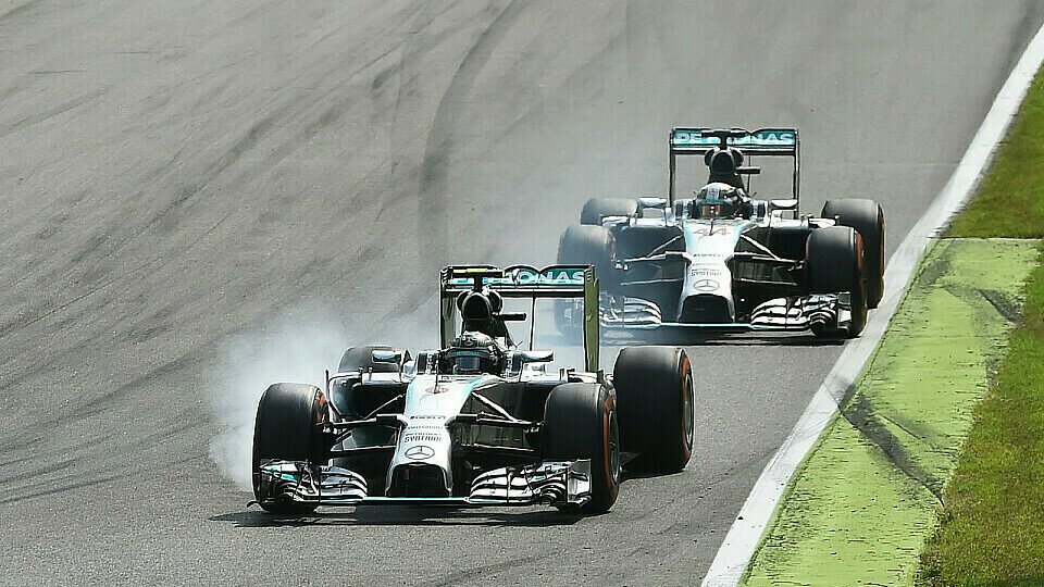 Die Mercedes-Teamkollegen hatten 2014 schon ein Duell in Monza, Foto: Sutton