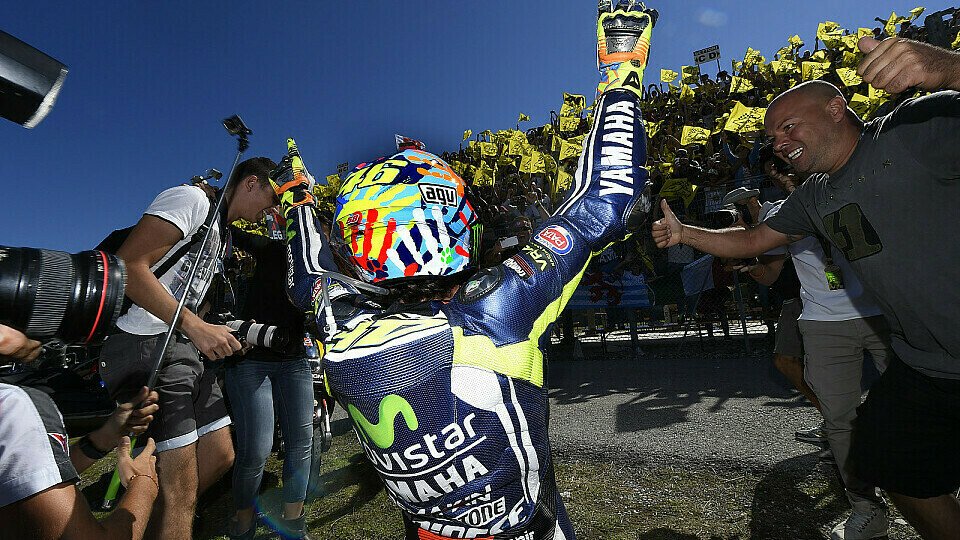In Misano durfte Rossi nach fünf Jahren wieder über einen Heimsieg jubeln, Foto: Yamaha