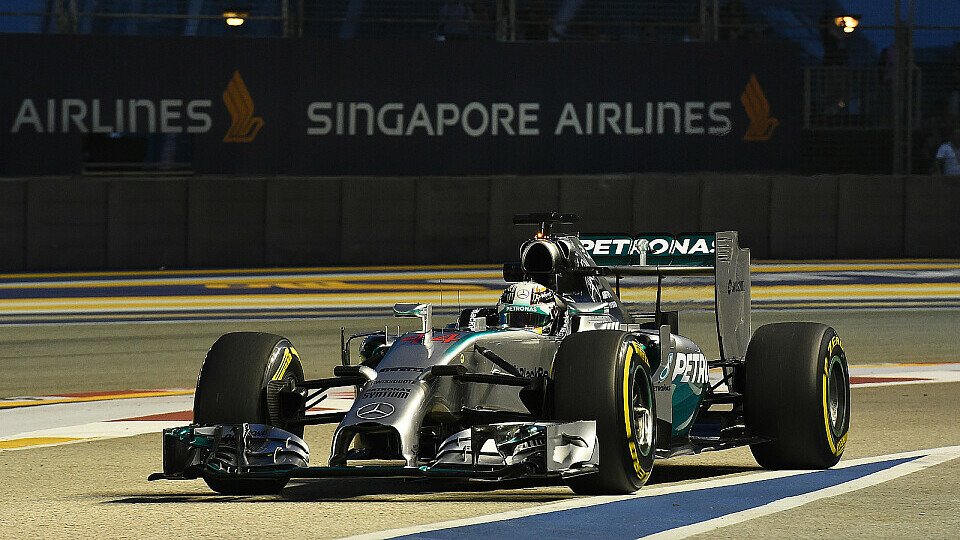 Lewis Hamilton war der schnellste Mann in der Nacht von Singapur, Foto: Sutton