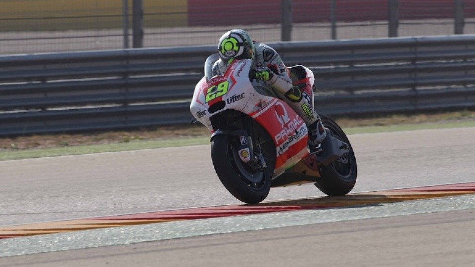 Andrea Iannone war auf der neuen Ducati GP14.2 schnell unterwegs, Foto: Pramac