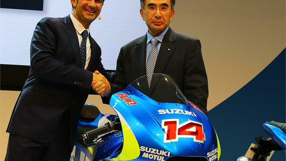 Davide Brivio beim offiziellen Suzuki 'Lift-Off' auf der Intermot in Köln, Foto: Suzukui