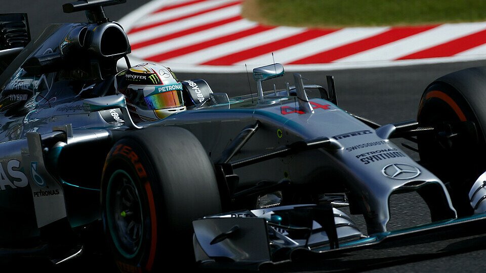 Ein Schritt nach dem anderen: Lewis Hamilton hat die Ruhe weg, Foto: Sutton