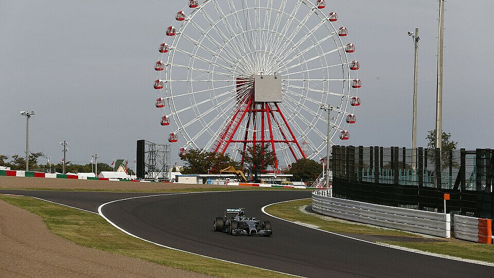 Die schnellen Kurven in Japan verlangen nach niedrigen Drücken und hohen Sturzwerten, Foto: Mercedes AMG