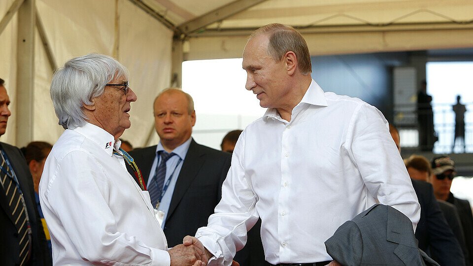 Ecclestone und Putin verstehen sich prächtig, Foto: Sutton