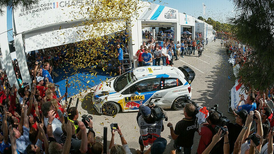Sebastien Ogier ist zum zweiten Mal Weltmeister, Foto: Volkswagen Motorsport