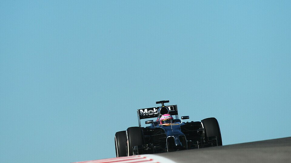 Jenson Button wurde in Austin vom Winde verweht, Foto: Sutton
