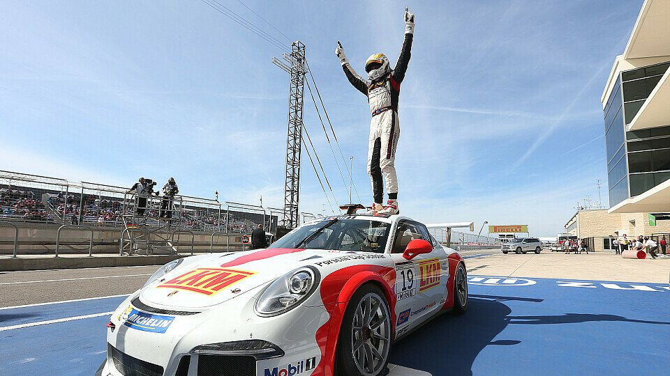 Earl Bamber bestieg 2014 den Supercup-Thron, Foto: Porsche