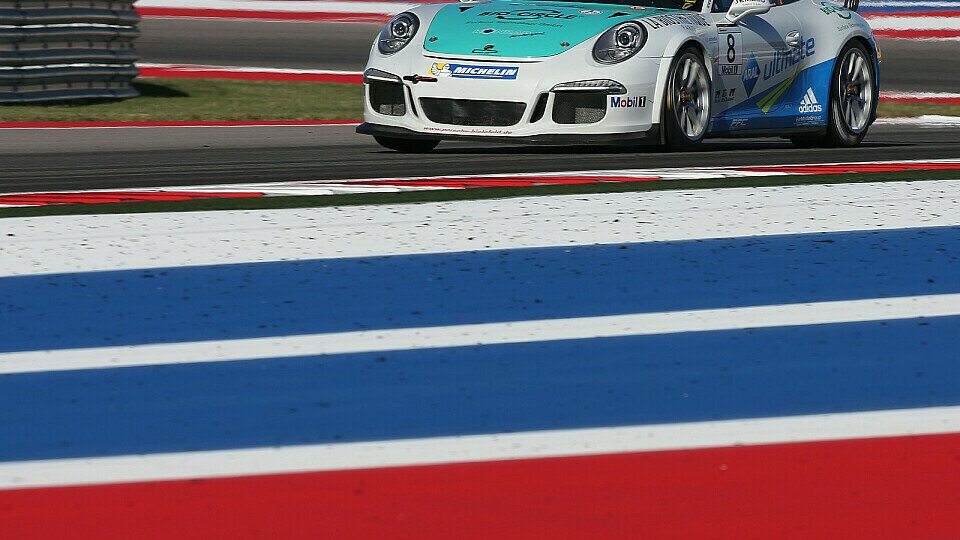 Christian Engelhart erkämpfte in beiden Rennen in Austin Rang sechs., Foto: Porsche