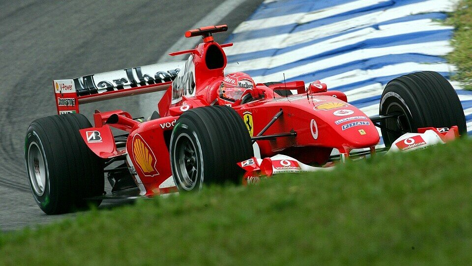 Michael Schumacher beim Brasilien GP 2004, Foto: Sutton