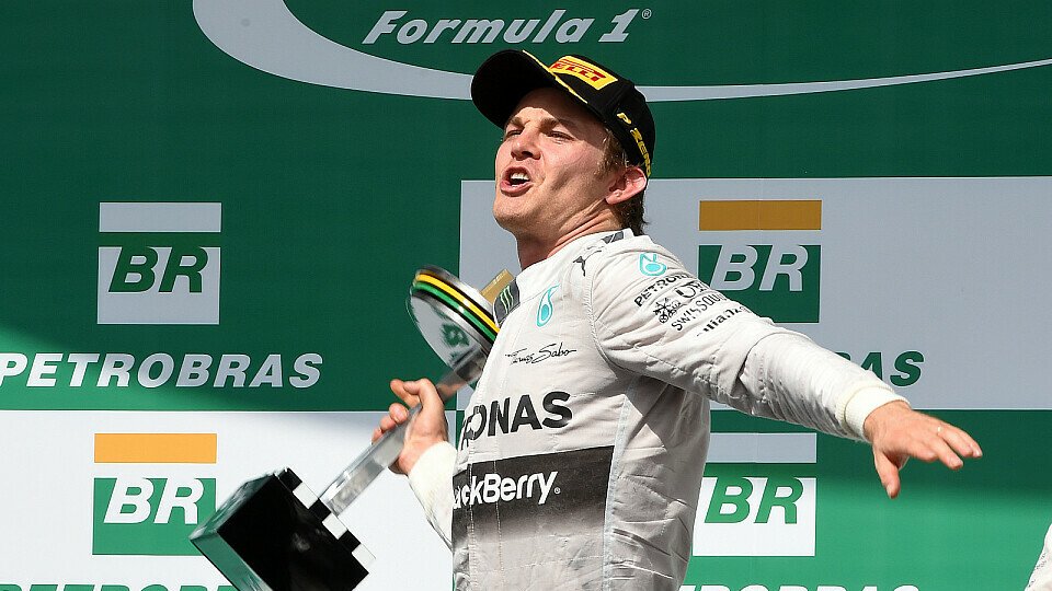 Nico Rosberg steht in Brasilien zum ersten Mal auf dem Podest - als Sieger, Foto: Sutton
