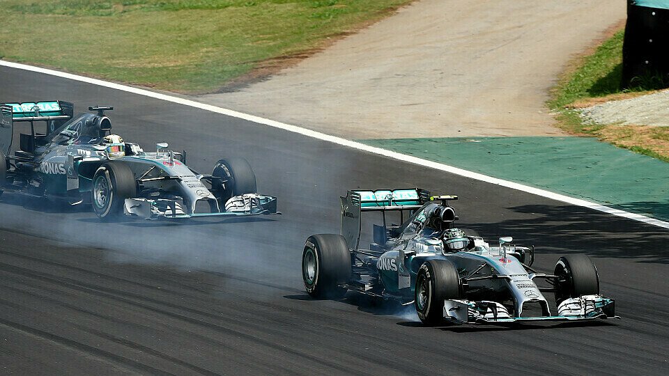 Nico Rosberg und Lewis Hamilton lieferten sich einen epischen Zweikamp