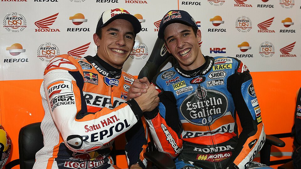 Marc und Alex Marquez fuhren am Montag für Honda, Foto: Repsol